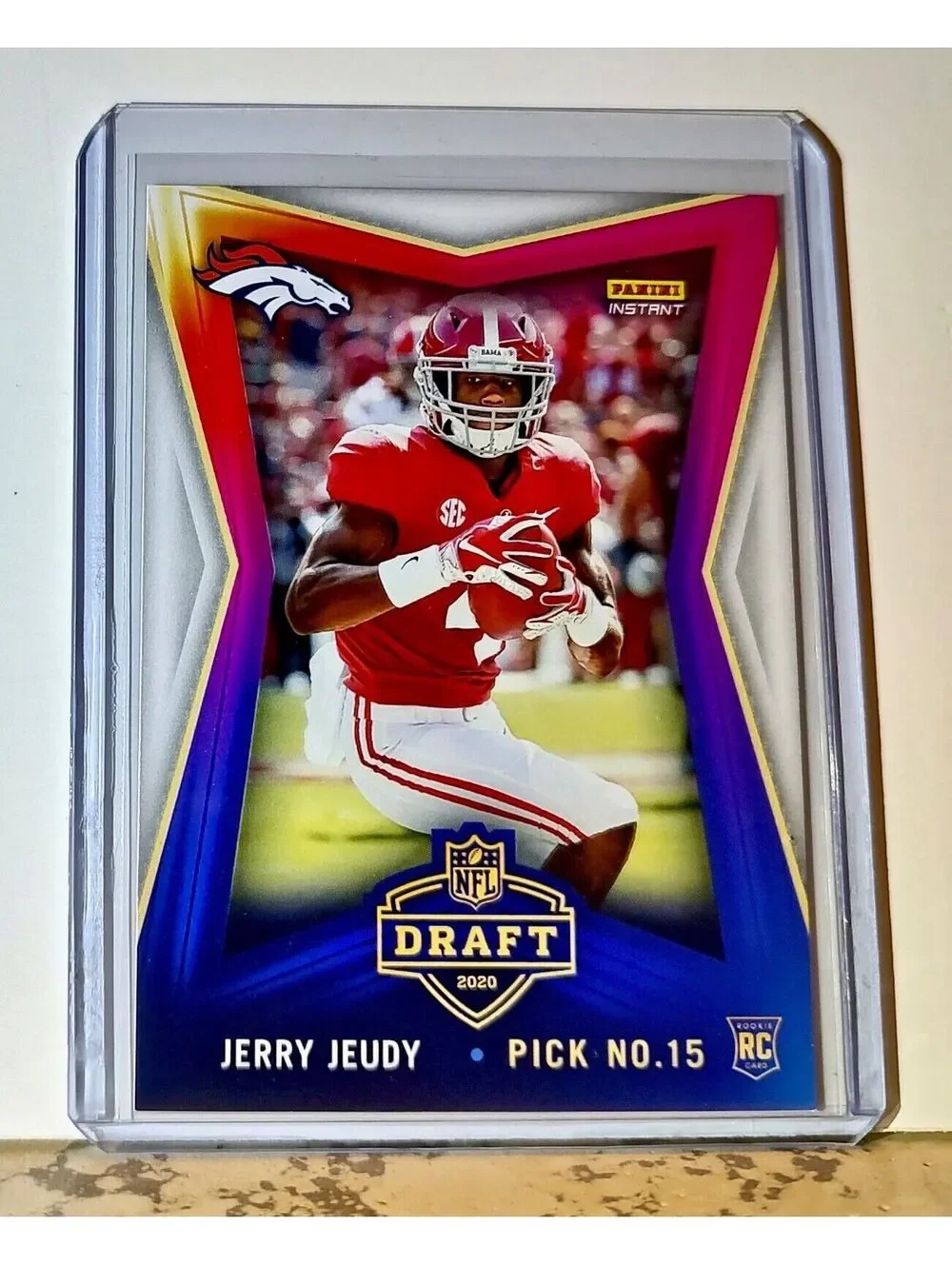Jerry Jeudy 2020 NFL Draft Night NFL #15 Football Card Broncos 1 of 893